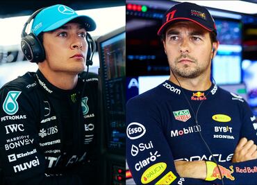 Checo Pérez recibe fuerte insulto de George Russell en la práctica libre del GP de Singapur