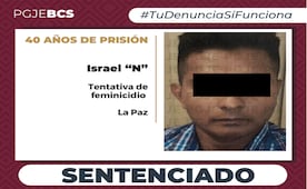 Sentencian a 40 años de prisión a Israel “N” por feminicidio en grado de tentativa en La Paz; atacó con cuchillo a su pareja en 2023