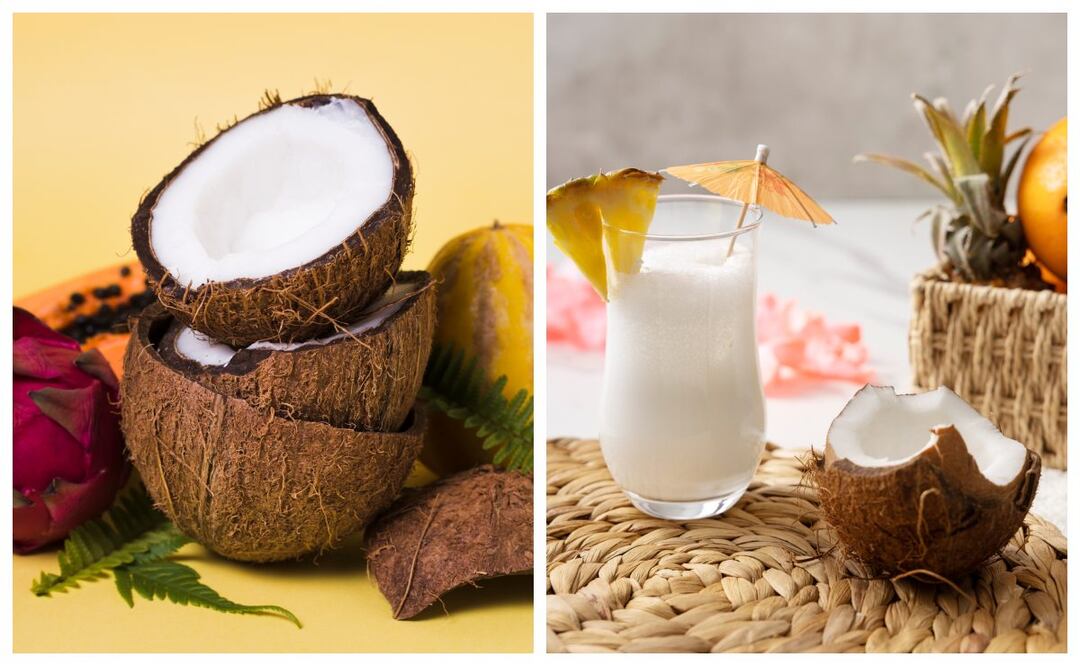Conoce qué sucede cuando tomas agua de coco antes de comer. Imagen: Freepik.
