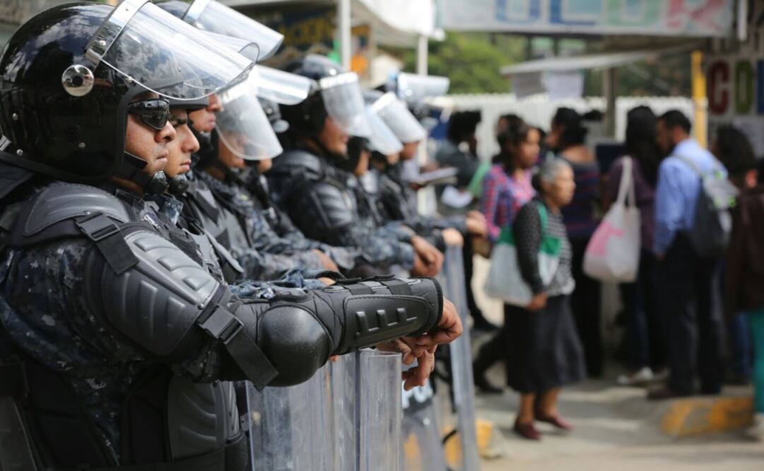 La fuerza de estado de la Policía Federal es del doble del magisterio (Foto: Juan Carlos Reyes/El Universal)