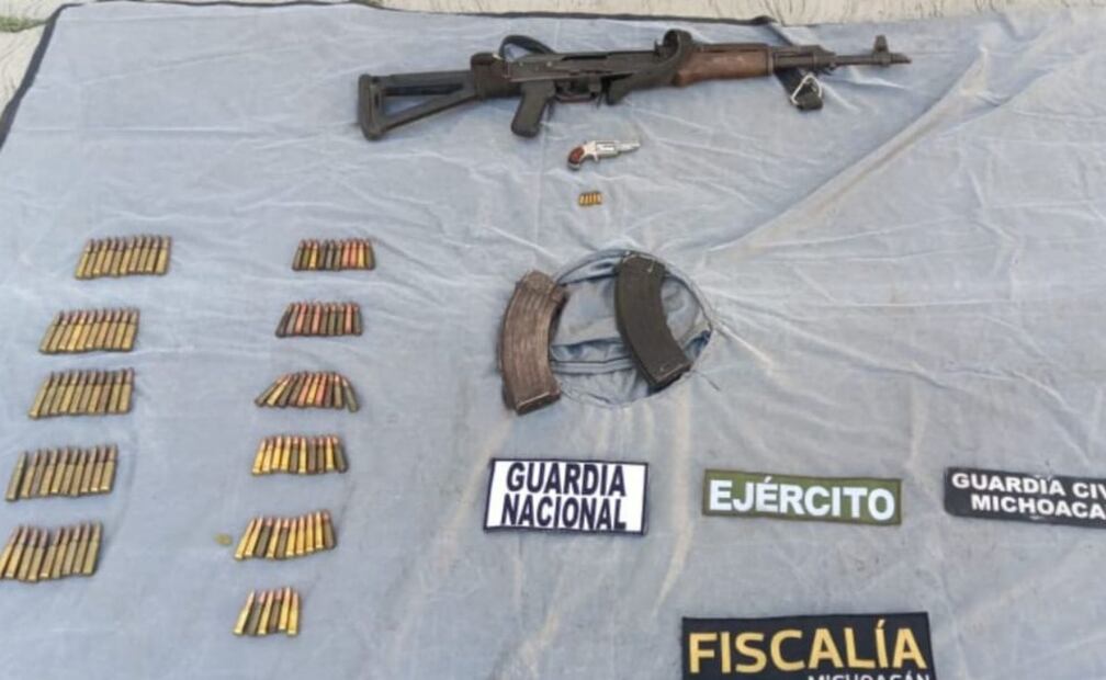 Armas decomisadas al CJNG-Viagras. Foto: Especial