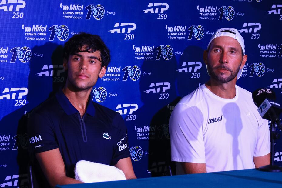 Rodrigo Pacheco y Santiago González en conferencia de prensa, durante el Abierto de Los Cabos - Foto: Mifel Tennis Open by Telcel Oppo