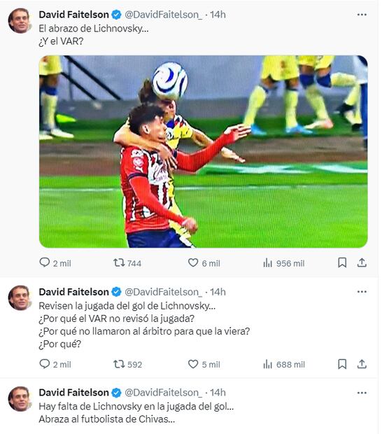 David Faitelson arremete contra el VAR por falta de Lichnovsky