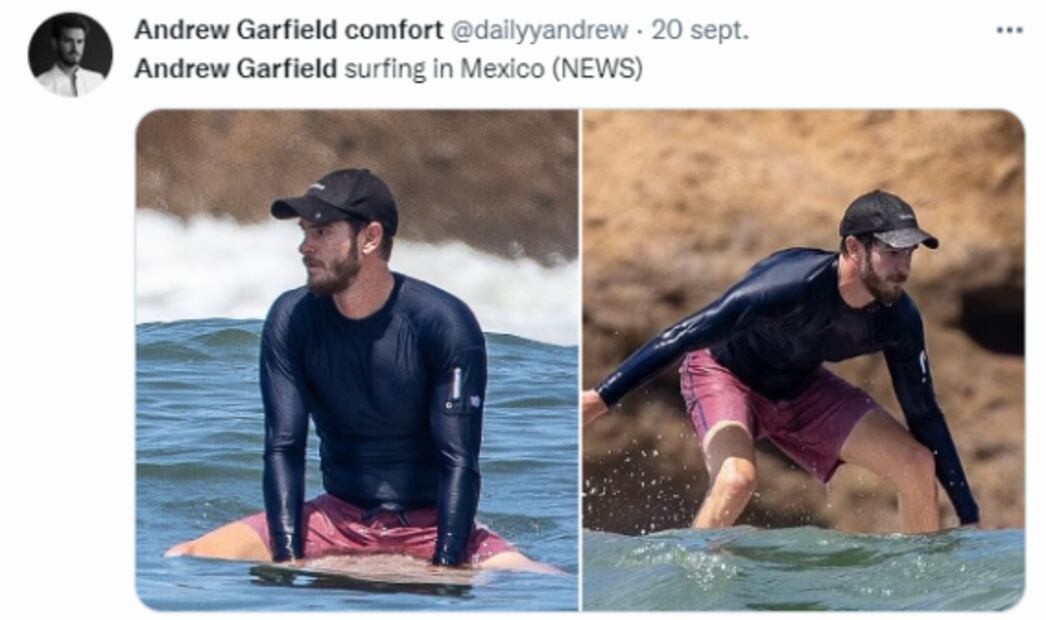 Captan a Andrew Garfield en playas mexicanas de vacaciones: fans reaccionan con memes
