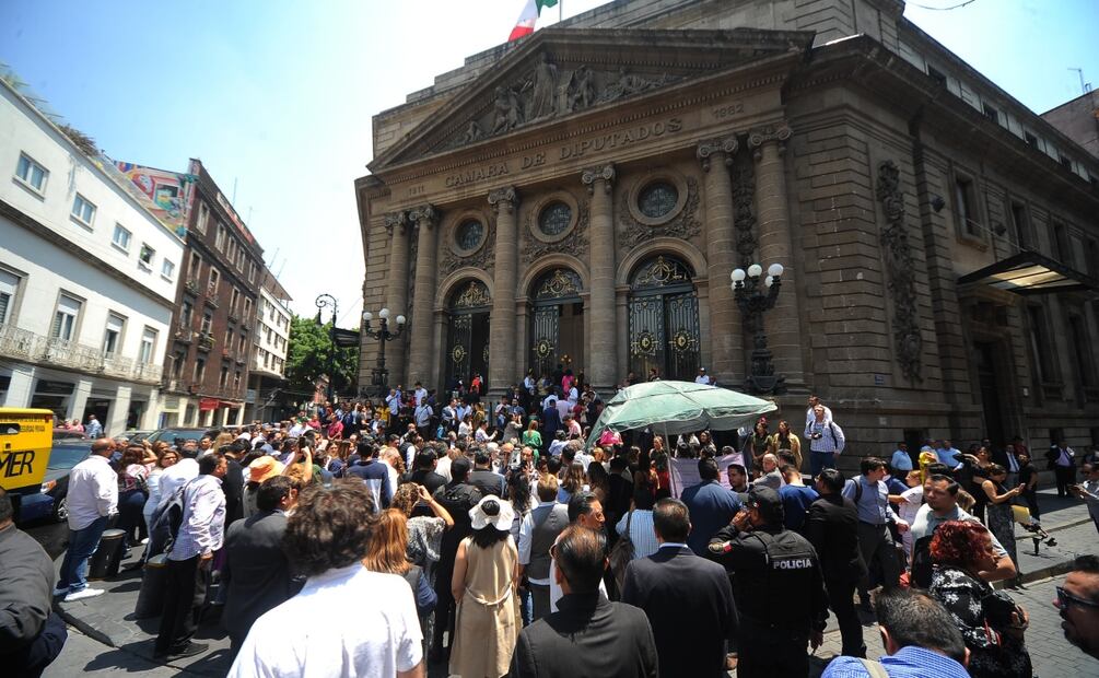 Desalojan Congreso de la CDMX en 4 minutos. Foto: Omar Díaz