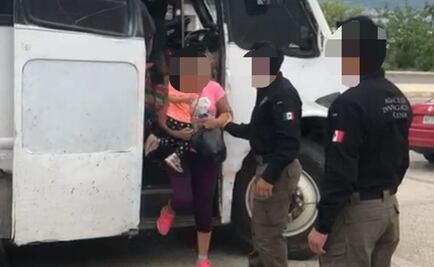 Rescatan a 75 migrantes centroamericanos en Chiapas