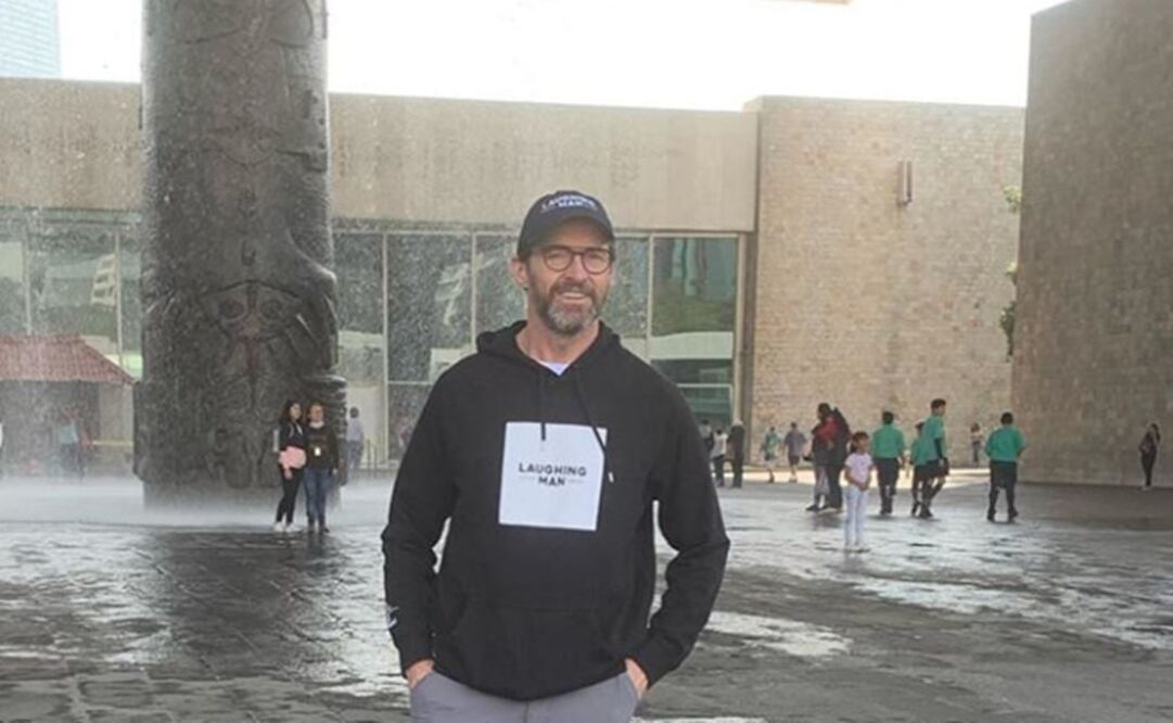 Hugh Jackman en el Museo de Antropología. Foto: Instagram 