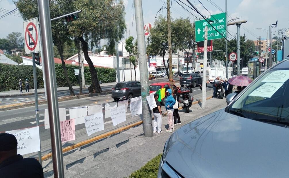 Bloqueo en Insurgentes Sur por caso Tania Guadalupe. Foto: Especial