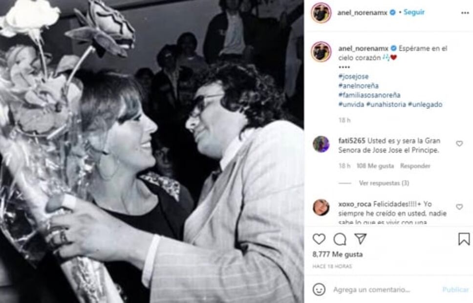 "Hoy yo soy José José, así que todo lo referente a él es conmigo": Anel