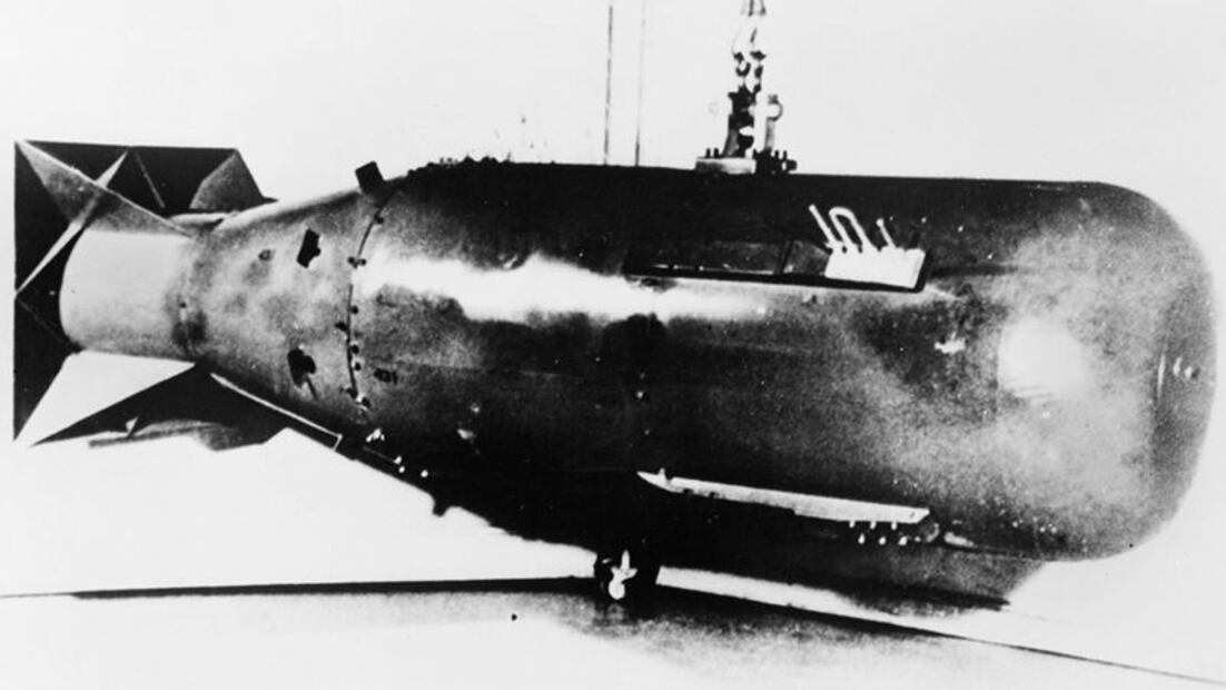 “Little Boy”, que llevaba el uranio enriquecido en la planta Y-12, mató a decenas de miles de personas en Hiroshima el 6 de agosto de 1945. Foto: BBC