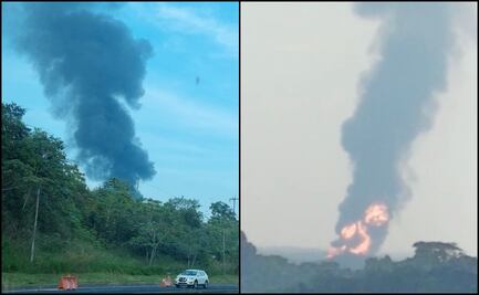 Intentan controlar fuga de etano, pero explota ducto en Veracruz; hay 11 heridos 