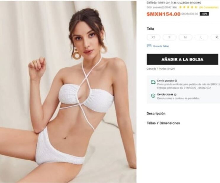 María Chacón muestra con orgullo sus estrías en bikini multicolor