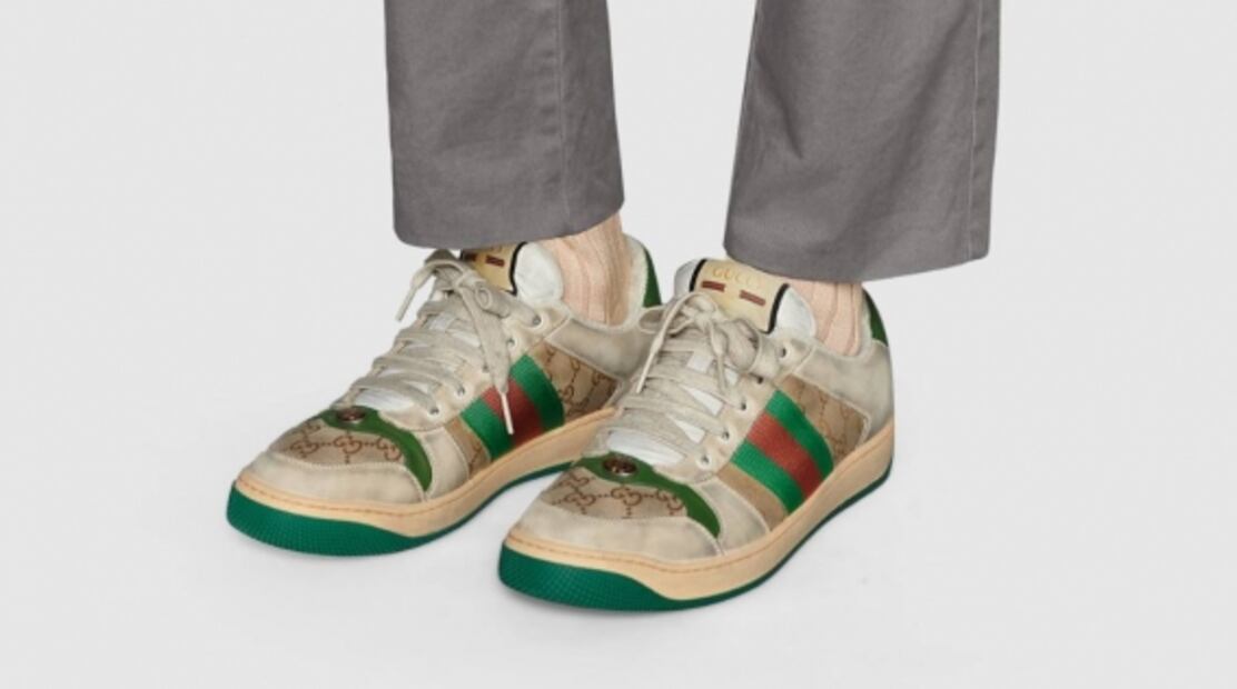 Gucci lanza tenis sucios por tan solo 15 mil pesos