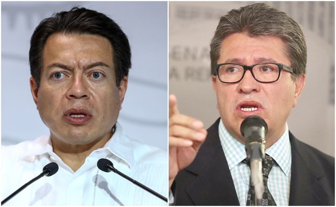 Mario Delgado, dirigente de Morena, y el senador Ricardo Monreal. Foto: Archivo / EL UNIVERSAL