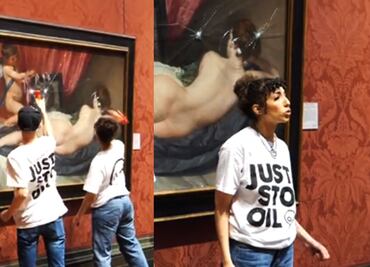 Activistas atacan a "martillazos" a la Venus de Velázquez