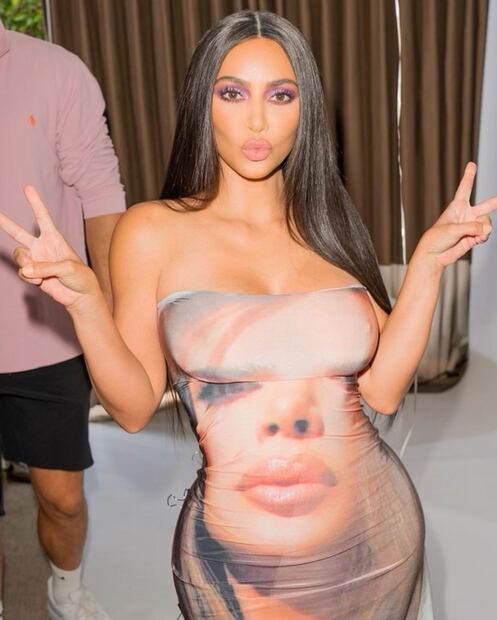 La peor vestida de la semana es Kim Kardashian y su vestido egocéntrico