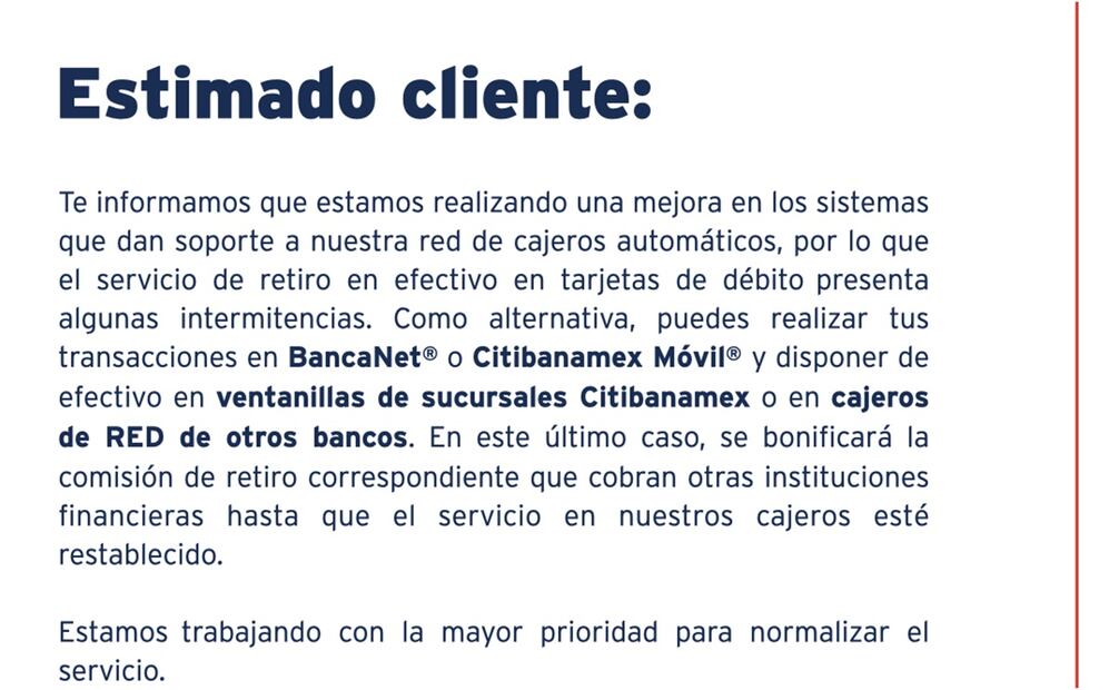 usuarios de Citibanamex
