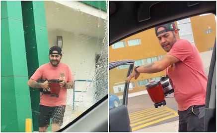 ¡Por si ocupan! Por falta de luz, pareja lleva a licuar sus alimentos a la CFE en Sonora VIDEO