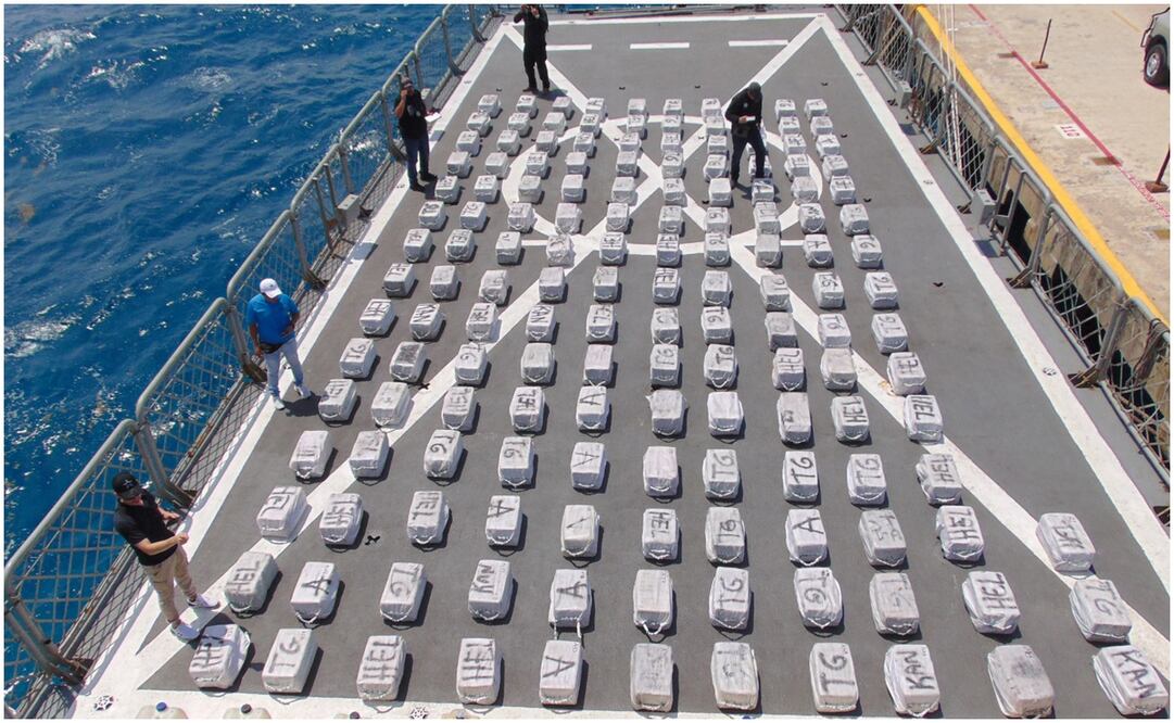 Marina asegura más de tres toneladas de cocaína en costas de Quintana Roo. Foto: Especial