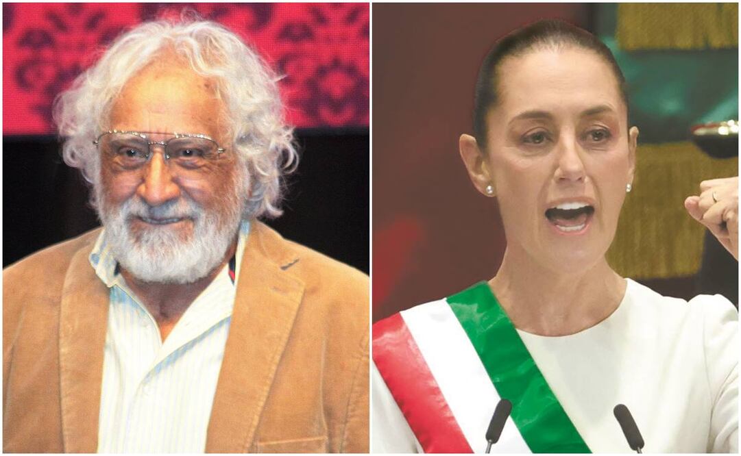 Rafael Inclán, criticado por cómo se refirió a la presidenta de México Claudia Sheinbaum. Fotos: Clasos/EL UNIVERSAL.