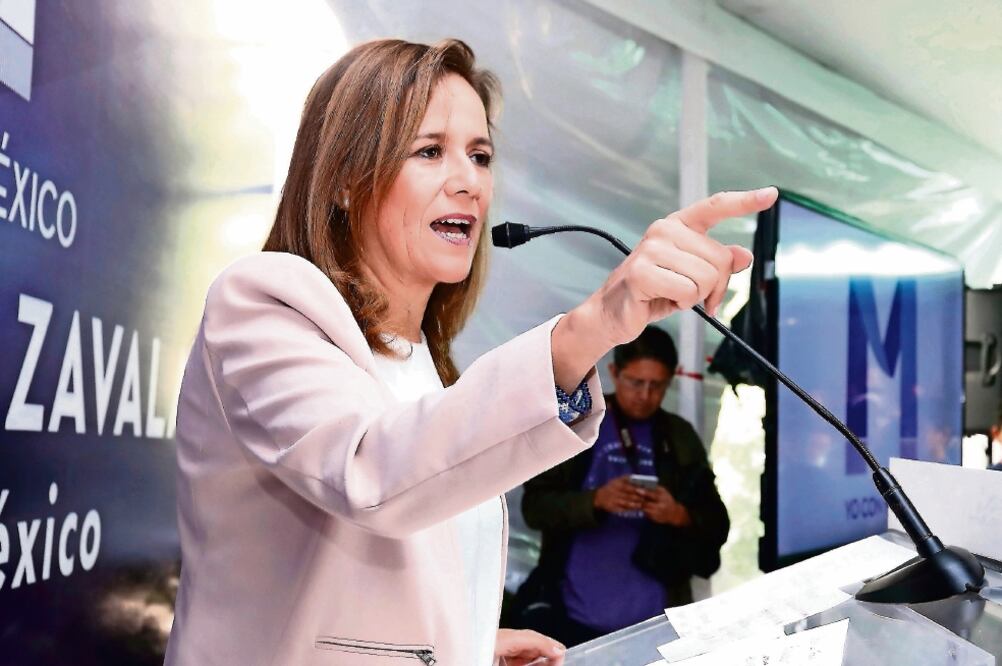 Margarita Zavala, aspirante presidencial independiente, dijo que el precandidato del PAN Ricardo Anaya debe rendir cuentas. (BERENICE FREGOSO. EL UNIVERSAL)