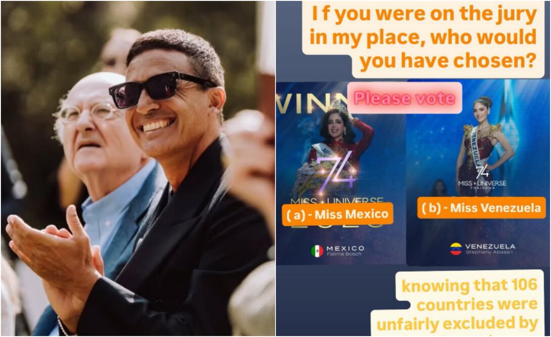 Omar Harfouch, músico y exjuez de Miss Universo, en su edición 74.
Fotos: Instagram, vía @omarharfouch