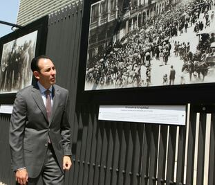 Inauguran en las rejas del Senado 'Expo Constitución'