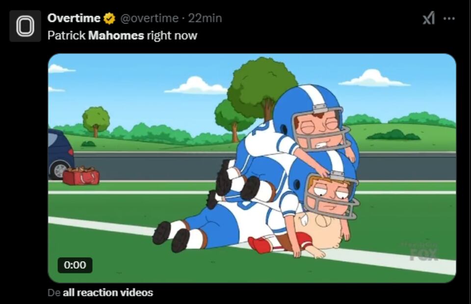 Los MEJORES MEMES de la desastrosa actuación de Patrick Mahomes en la primera mitad del Super Bowl LIX
