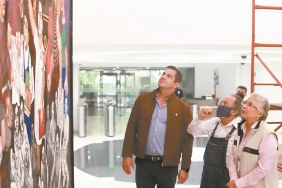 Incluyen en mural de Segob a fuerza política de Pedro Haces