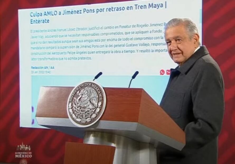 “Yo no dije eso”: AMLO responde a Aristegui por información de la salida de Jiménez Pons de Fonatur