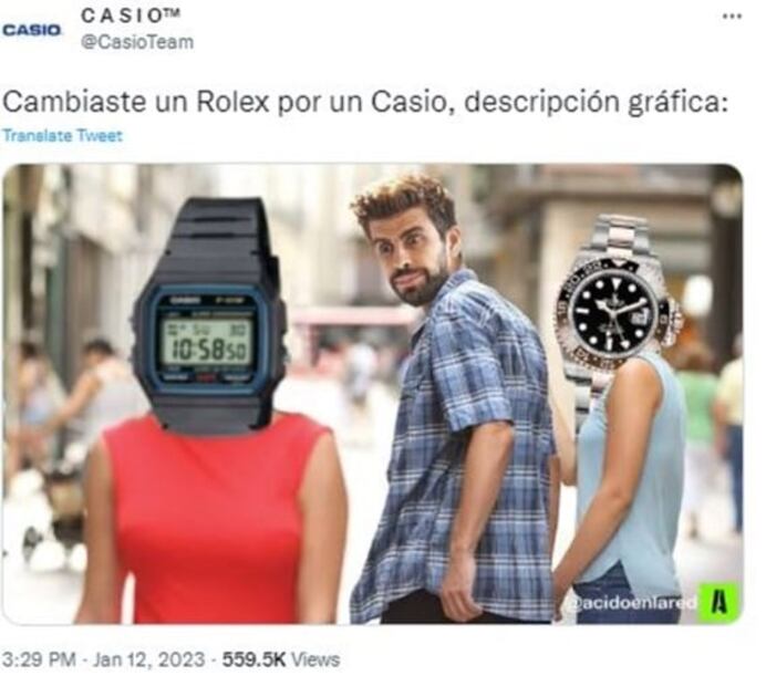 Los mejores memes de “Casio” por lo de Shakira y Piqué