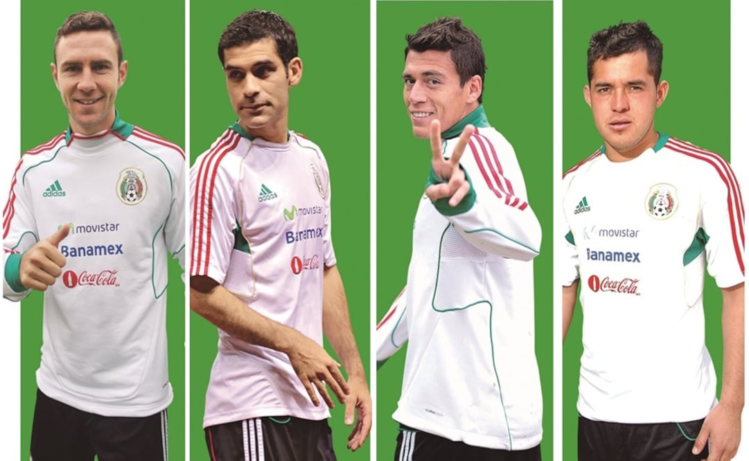 En la foto: Miguel Layún, Rafael Márquez, Héctor Moreno e Israel Jiménez (IMAGO7)