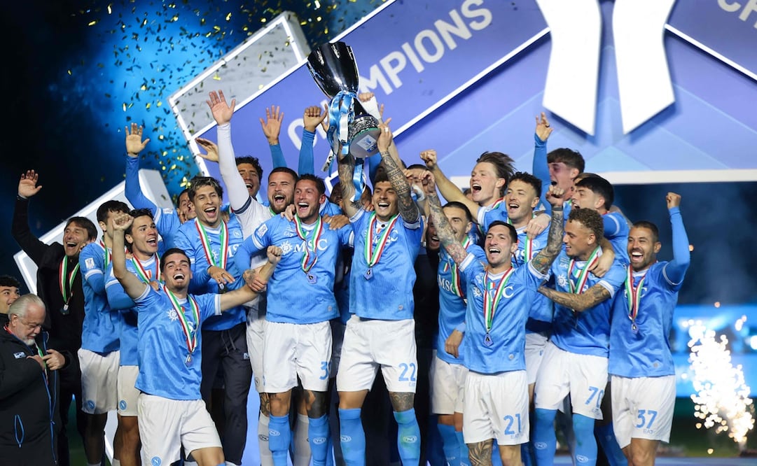 Napoli derrota al Bologna en final de la Supercopa de Italia / Foto: AFP