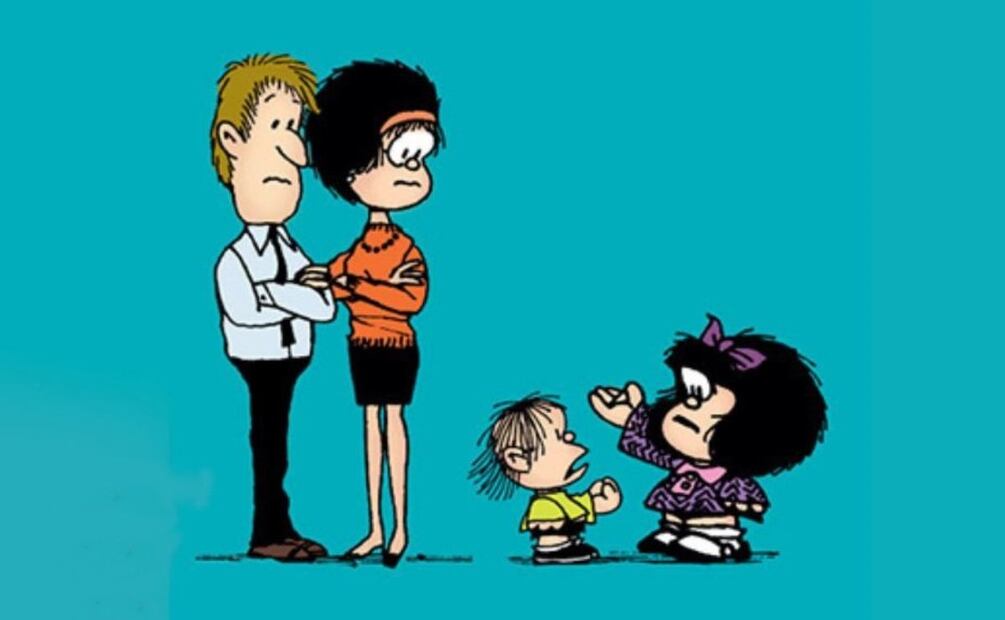 Mafalda y su familia. Fuente: Instagram @mafaldadigital