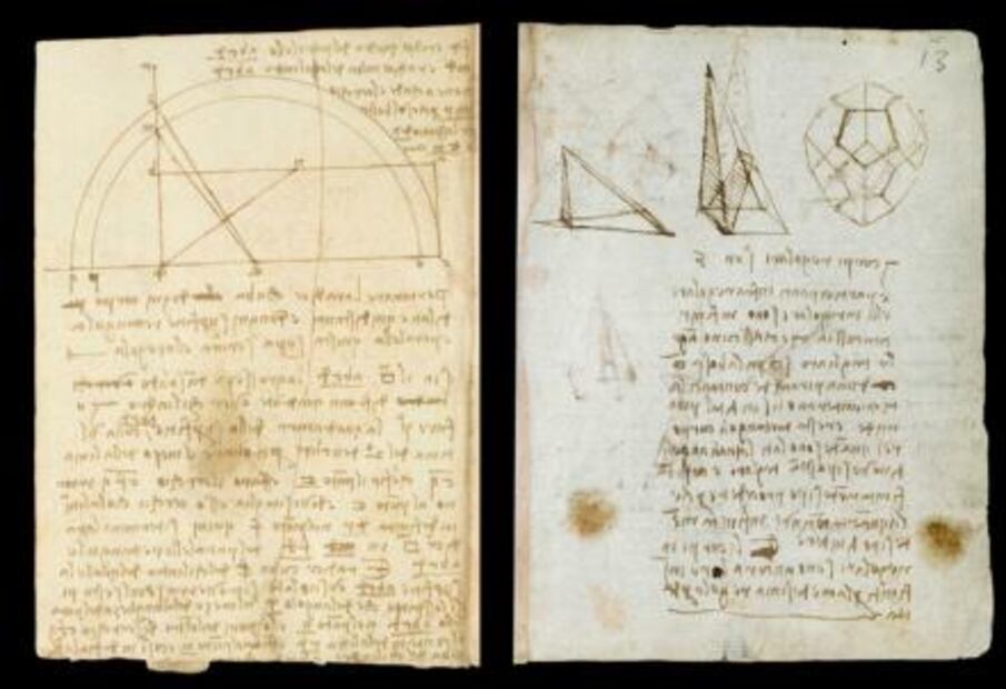 Digitalizan dos cuadernos de Leonardo da Vinci