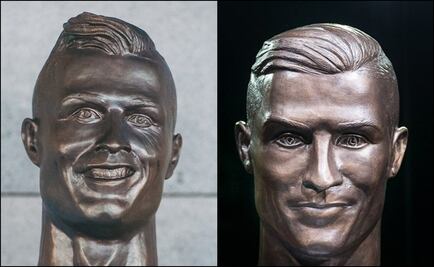 Mejoran escultura de Cristiano Ronaldo en Portugal 