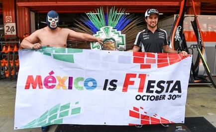 'Checo' y Blue Demon Jr. se unen para impulsar GP de México