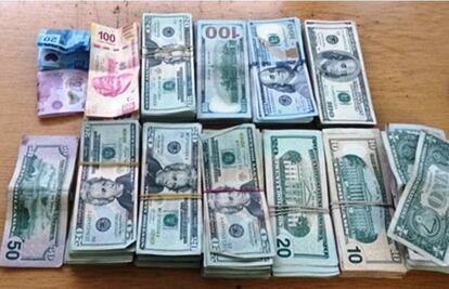 Detienen a un hombre con más de 36 mil dólares en AICM