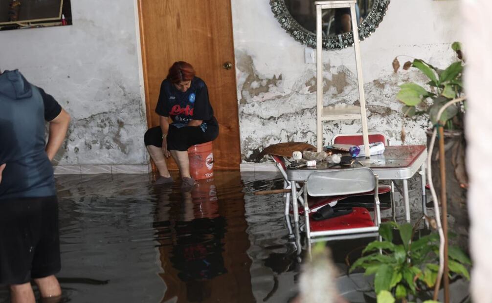 Casas inundadas por fuertes lluvias (03/06/2025). Foto: Francisco Rodríguez