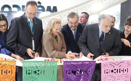 Inauguran pabellón del Tren Maya en Londres; asiste el secretario de Turismo, Miguel Torruco