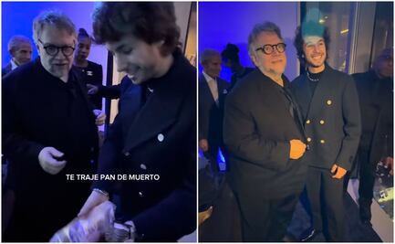 Juanpa Zurita regala pan de muerto… “de la CDMX” a Guillermo del Toro