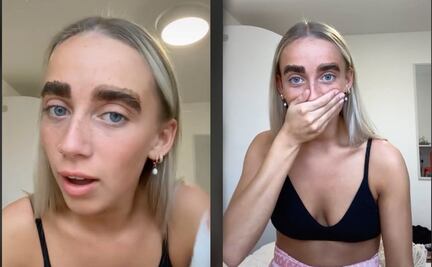 Mujer se tiñe mal la ceja y TikTok saca su lado amable