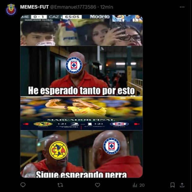 Los MEJORES MEMES de la nueva eliminación del América al Cruz Azul
