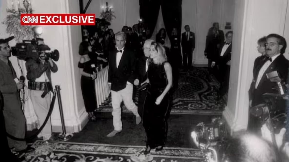 Epstein en el casamiento de Trump en 1993. Foto: CNN