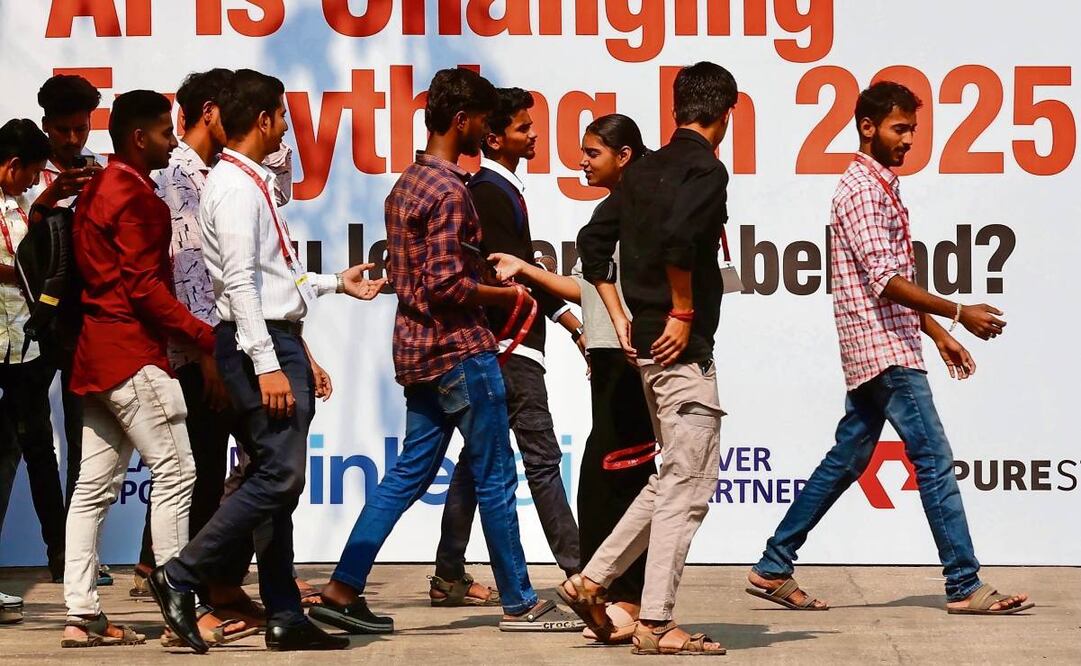 Un evento de desarrolladores de Inteligencia Artificial, en Bangalore, India. Expertos alertan sobre el uso de esta tecnología en delitos. (31/03/2025) Foto: EFE