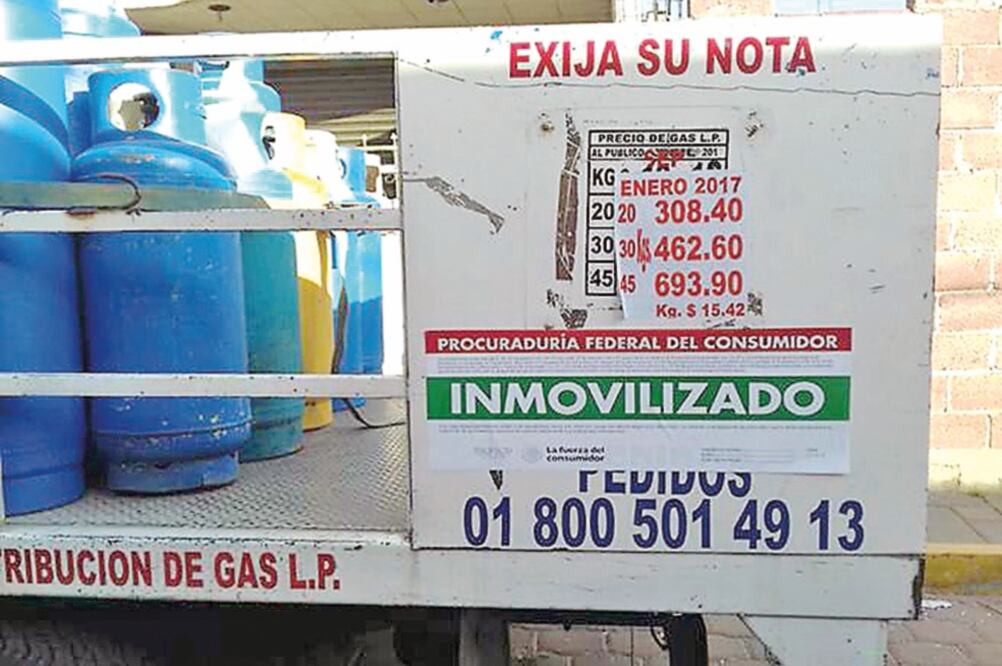 Las firmas sancionadas se negaron a la revisión de las básculas para el pesado de cilindros y la calibración de los mecanismos de despacho en sus pipas (CORTESÍA)