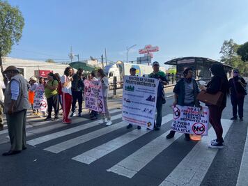 Vecinos de Tlalpan bloquean Insurgentes Sur; denuncian daños ambientales por construcción de mega proyecto residencial