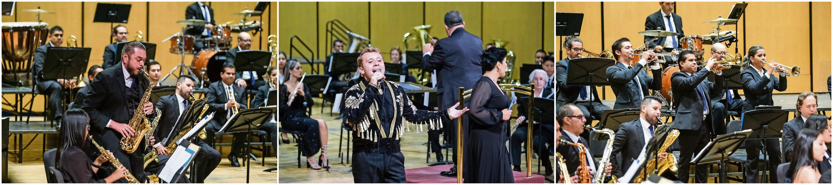 La celebración por el 135 aniversario de la Banda de Música del Estado de Jalisco tuvo la participación de músicos y cantantes de la Banda Sinfónica de Colima. Se planteó, en un principio, como un evento cultural. Foto: Facebook | Cultura Jalisco