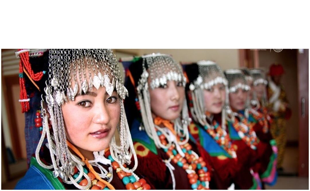 La exhibición refleja una visión general sobre algunas de las 20 minorías étnicas que habitan la región de Xizang. Foto: Cortesía Museo Nacional de las Culturas del Mundo