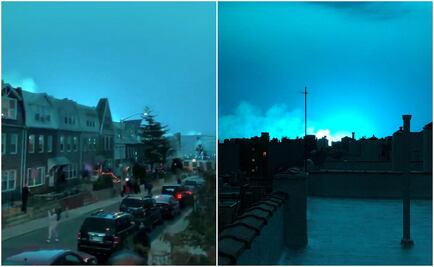 Explosión en Queens ilumina de azul el cielo de Nueva York